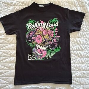 Rolling Loud Miami 2022 Festival T-Shirt Skull Graphic Music Concert